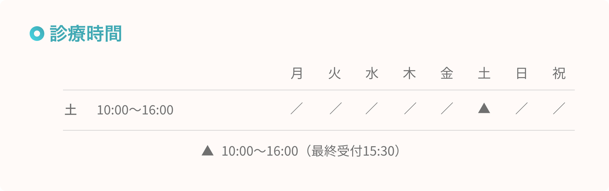 皮膚科診療時間